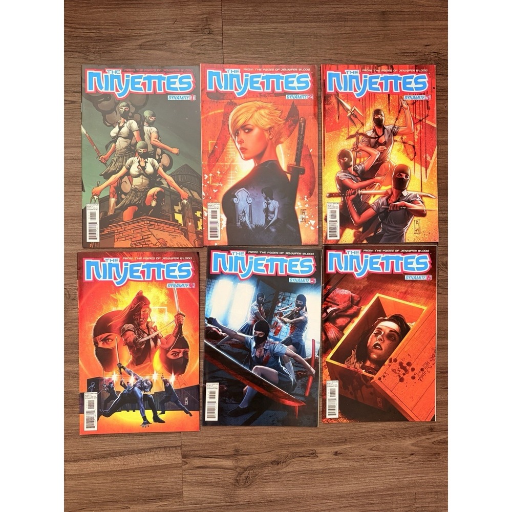 The Ninjettes #1–6 Complete Set (2012, Dynamite Entertainment) VG
